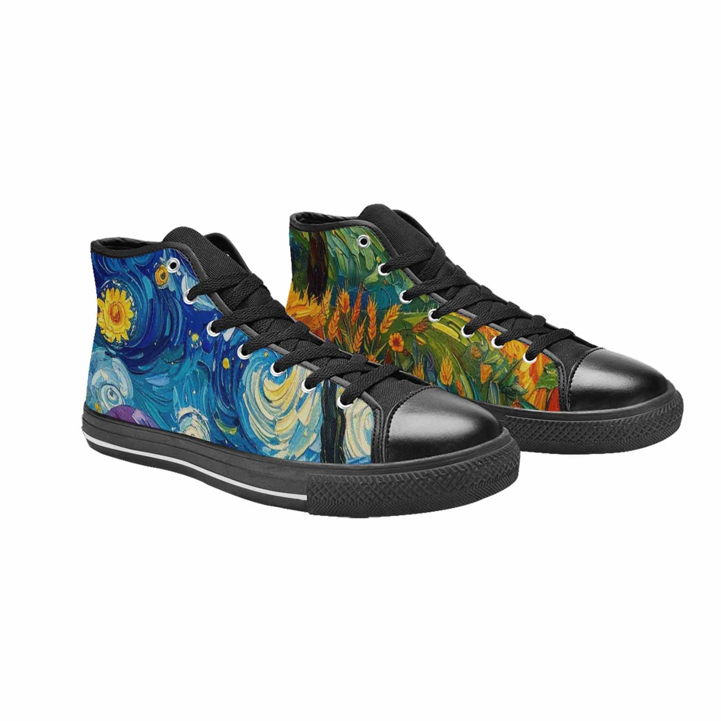 MEN'S Blend All Versions High Top Canvas Cottagecore Custom Sneakers
