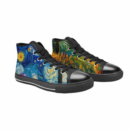 MEN'S Blend All Versions High Top Canvas Cottagecore Custom Sneakers