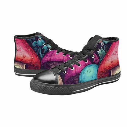 MEN'S Mushroom Skull High Top Canvas Y2K Custom Sneakers