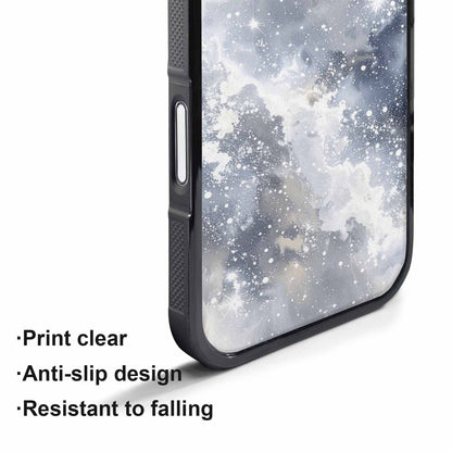 iPhone 17 Pro Max Case — Galaxy Art Silver White Galaxy Space, Personalized Phone Case