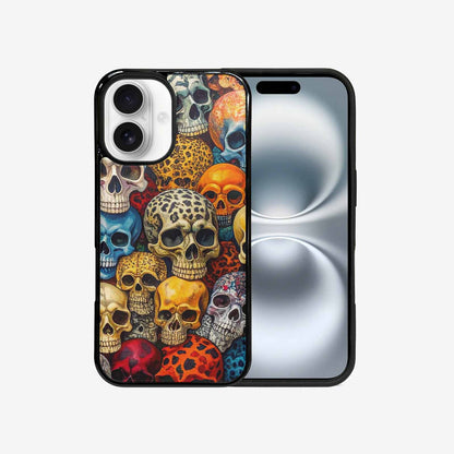 iPhone 16 Case — Skulls Animal Printskulls Patt Ddn, Custom Art Phone Cover