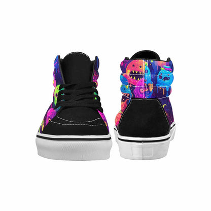 MEN'S Ice Cream Monsters  High Top Canvas Grunge Shoes