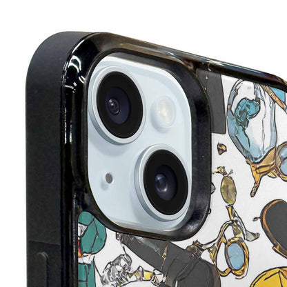 iPhone 15 Plus Case — Noir Spy Silhouette Pen Ink Noir, Custom Art Phone Cover