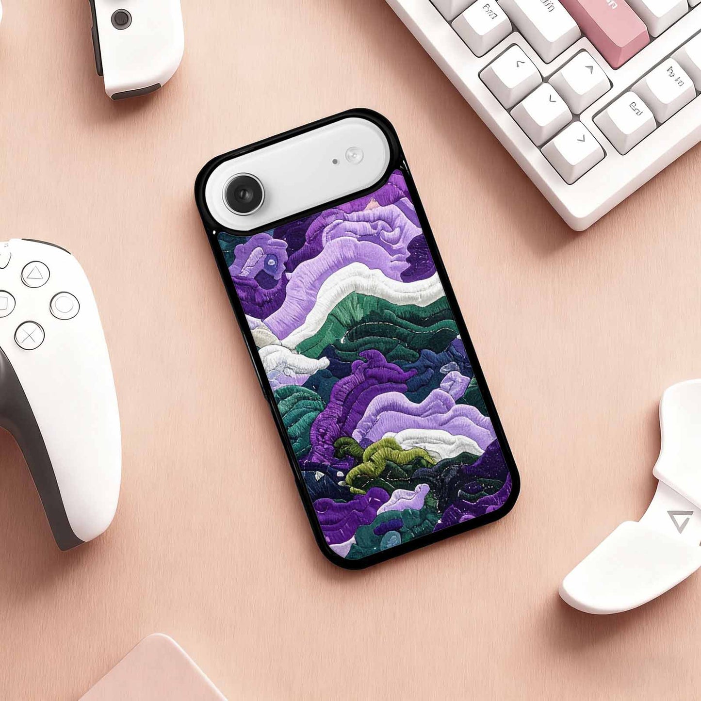 iPhone 17 Air Case — Vivid Camo Genderqueer Pride Camo, Custom Art Phone Cover