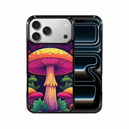 iPhone 17 Pro Max Case — Psychedelic Mushroom Cartoon Pattern Cartoon Cute, Custom Made Phone Cover