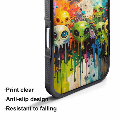 iPhone 17 Pro Case — Aliens Camomelting Aliens Patt Q9t Alien, Custom Print Case Cover