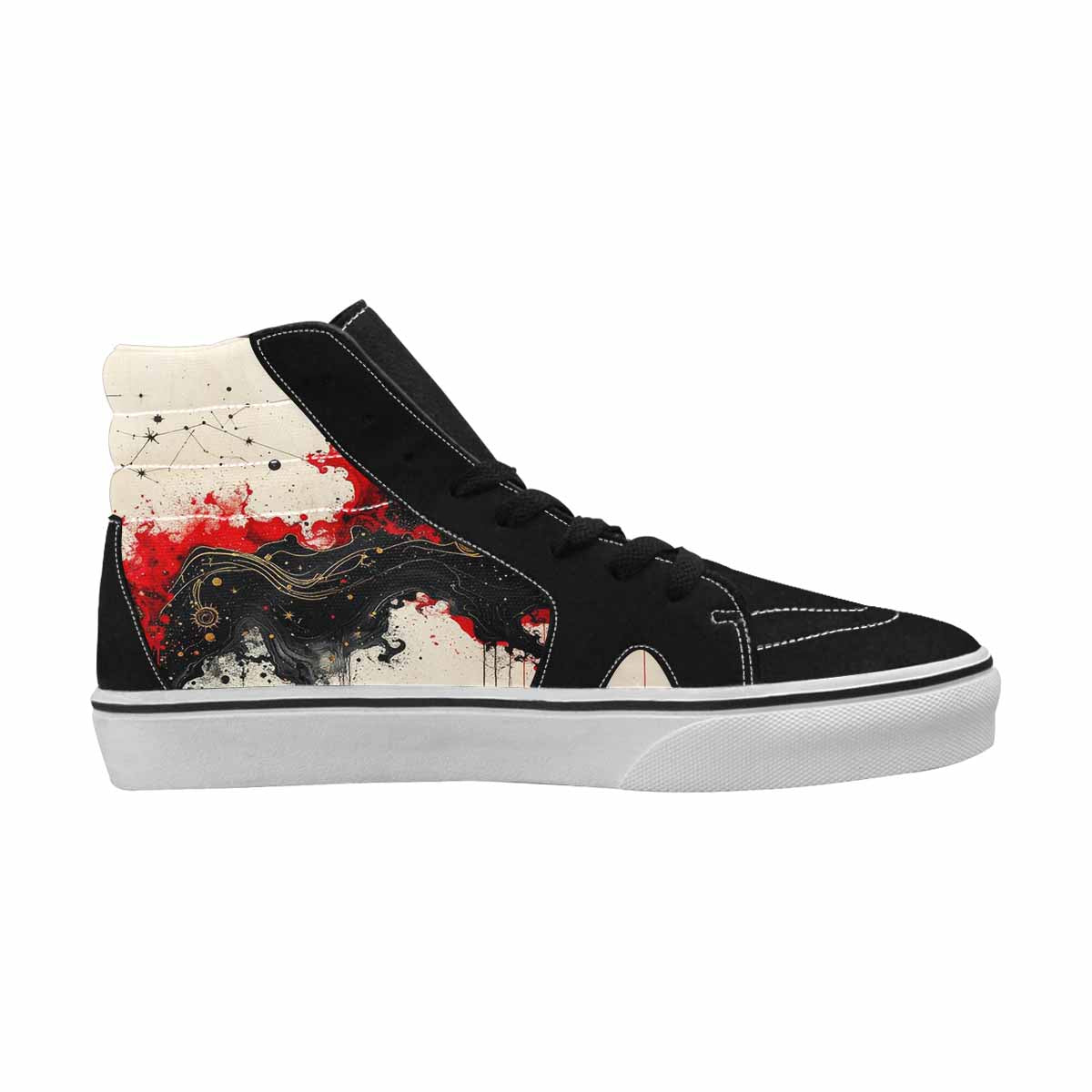 MEN'S Zodiac Constellation High Top Canvas Surreal Custom Shoes