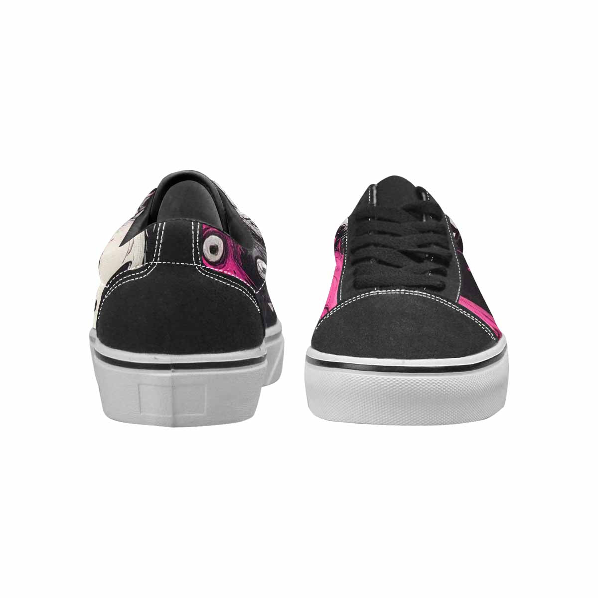 WOMEN'S Monsters (general) Lace-Up Canvas Vivid Custom Sneakers