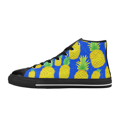 MEN'S More Pineapples 2 Men’S High Top Canvas Grunge Custom Sneakers