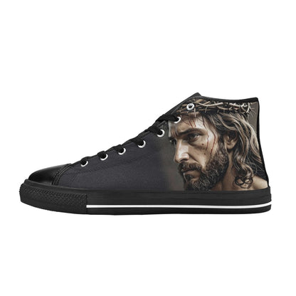 WOMEN'S Jesus_Ht_01 High Top Canvas Surreal Shoes