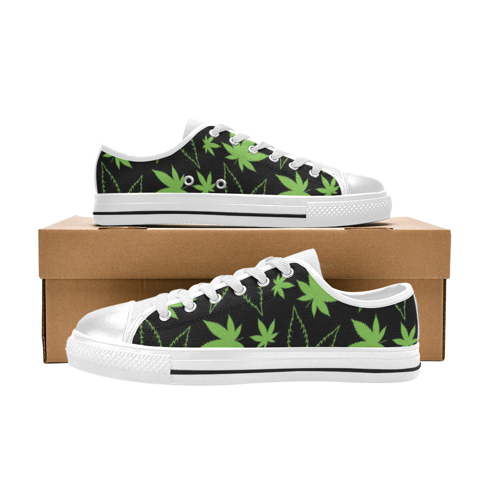 WOMEN'S Cc Weed 420 Art Canvas Grunge Custom Sneakers