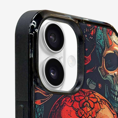 iPhone 16 Plus Case — Snake Skulls Print Custom, Custom Art Phone Cover