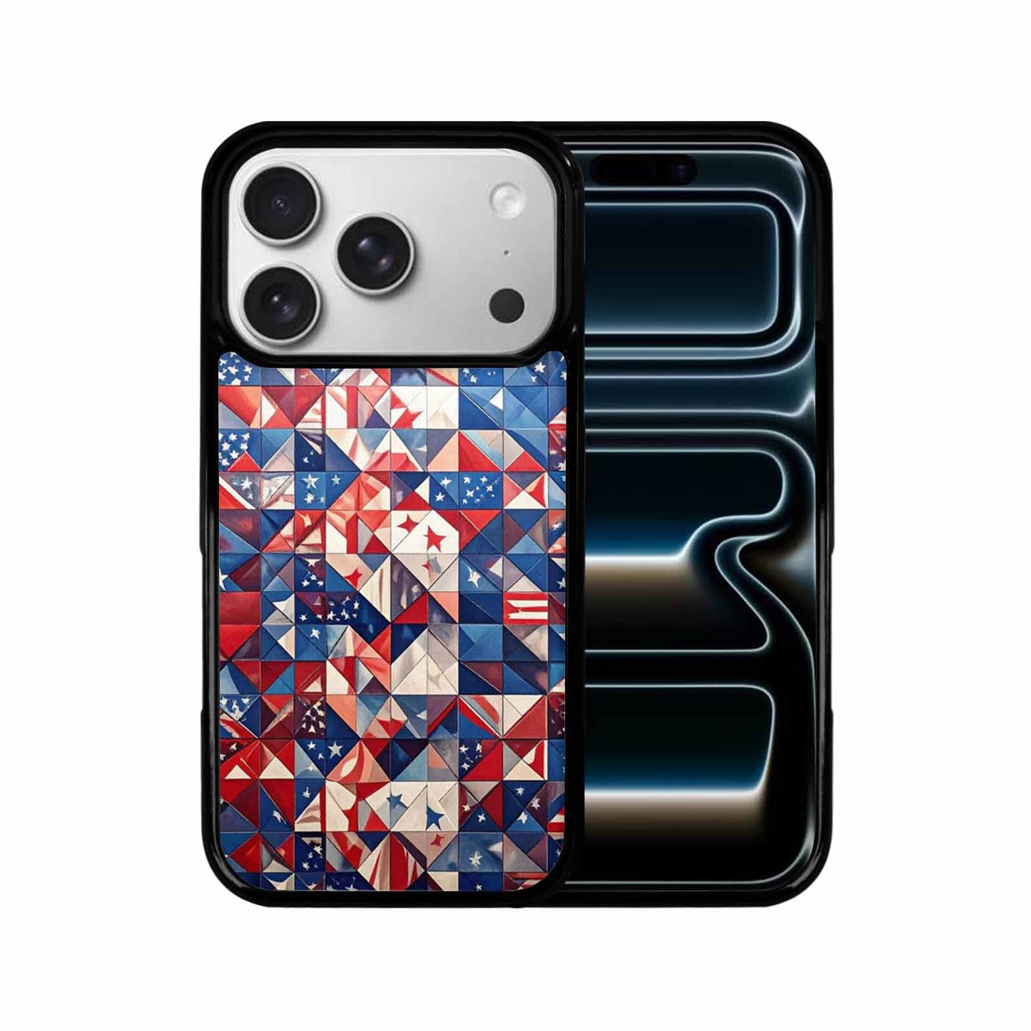iPhone 17 Pro Case — Small American Flag Stars And Galaxy, Custom Art Phone Cover