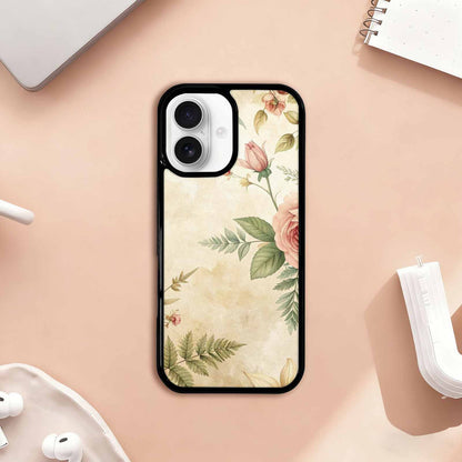 iPhone 17 Case — Vintage Botanical Art Pattern Floral, Custom Print Case Cover