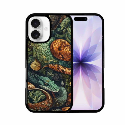 iPhone 17 Case — Small Snake Skin Reptile Original Art, Custom Print Case Cover