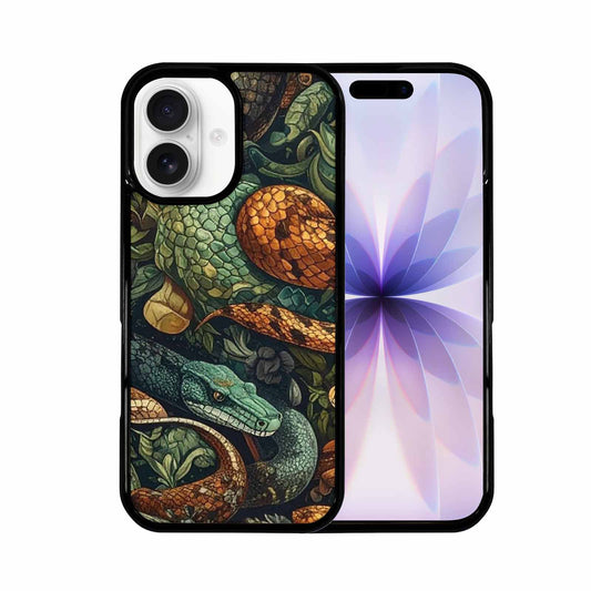 iPhone 17 Case — Small Snake Skin Reptile Original Art, Custom Print Case Cover