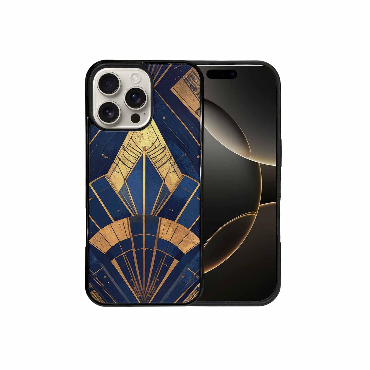 iPhone 16 Pro Max Case — Art Deco Illustration Pattern, Original Design Phone Case