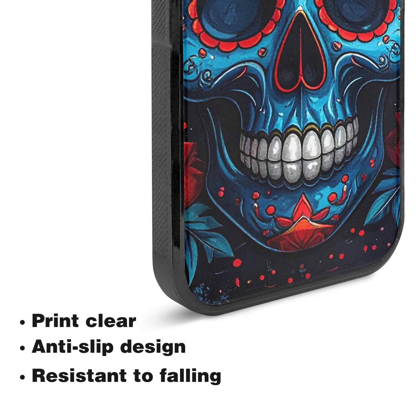 iPhone 15 Plus Case — Graffiti Skull, Unique Phone Case Design