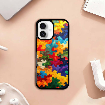 iPhone 17 Case — Camo Patches Full Color Camo, Original Design Phone Case