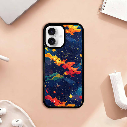 iPhone 17 Case — Cosmic Camo Harmony Galaxy Space, Custom Phone Case
