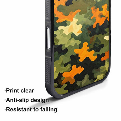 iPhone 17 Air Case — Small Military Camouflage Blotch Pattern Camo, Customized Protective Case