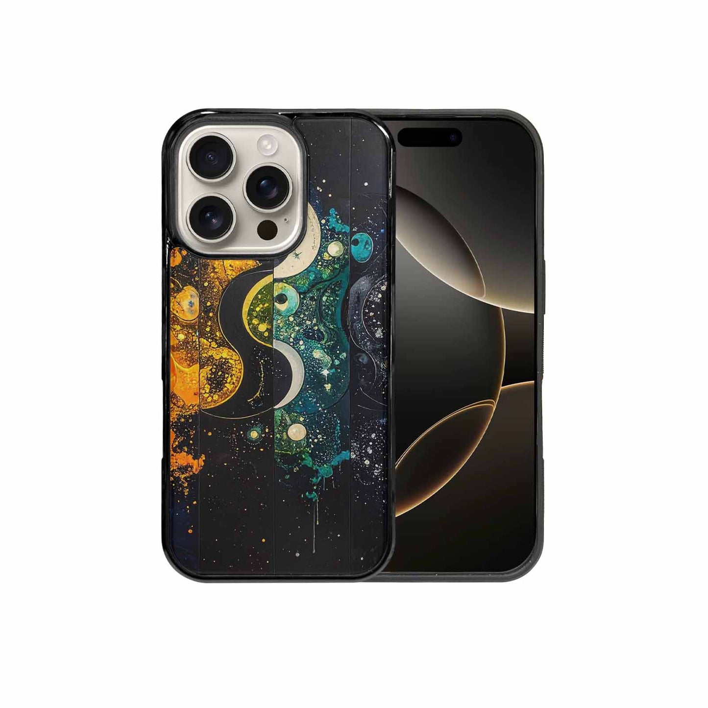 iPhone 16 Pro Case — Yin Yang Yin And Yang Symbol, Customized Protective Case