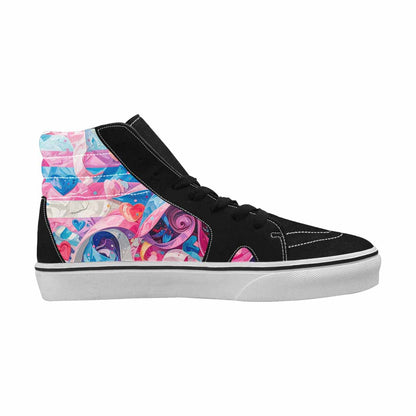 MEN'S Transgender Pride Flag High Top Canvas Surreal Shoes