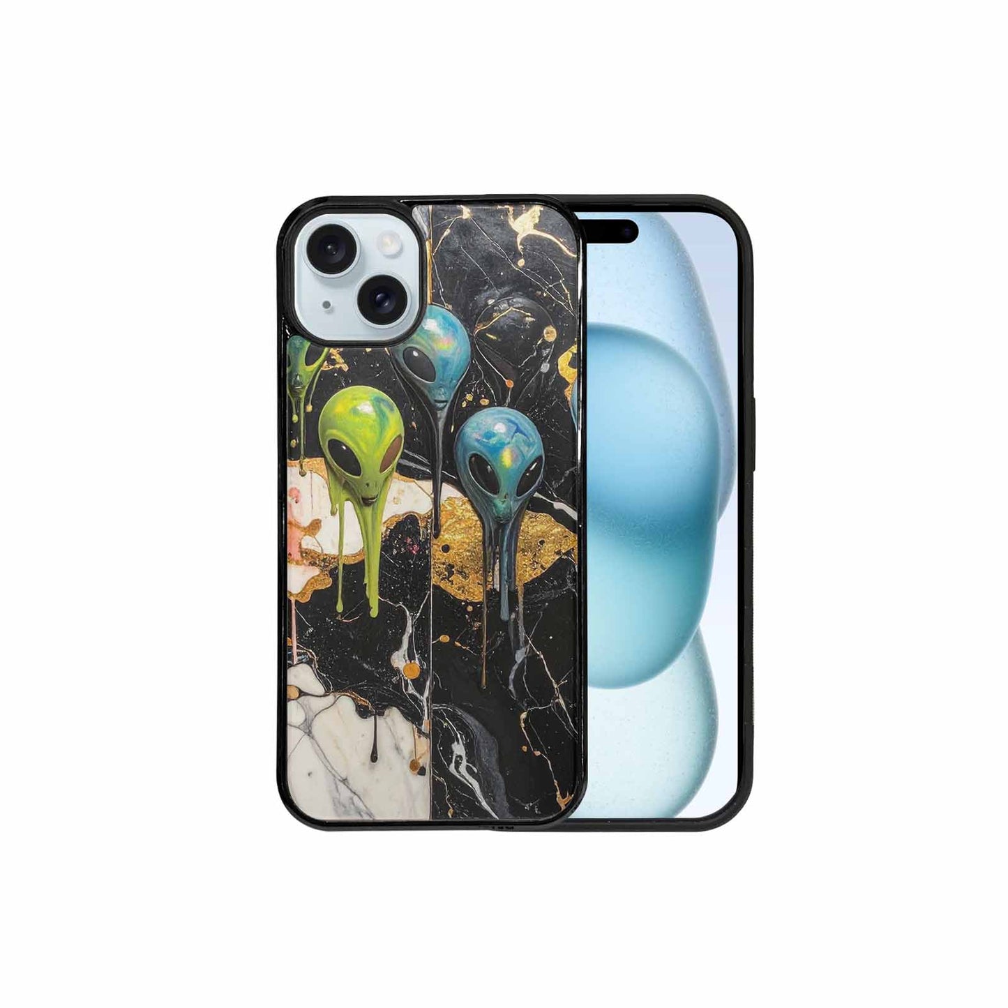 iPhone 15 Plus Case — Aliens Marblemelting Aliens Pa F3p, Custom Print Case Cover