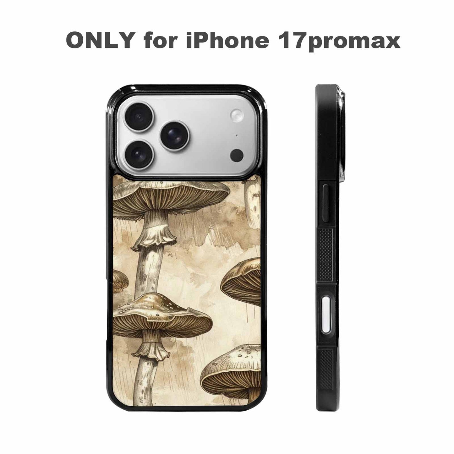iPhone 17 Pro Max Case — Iridescent Storm Mushroom Original Art, Unique Phone Case Design