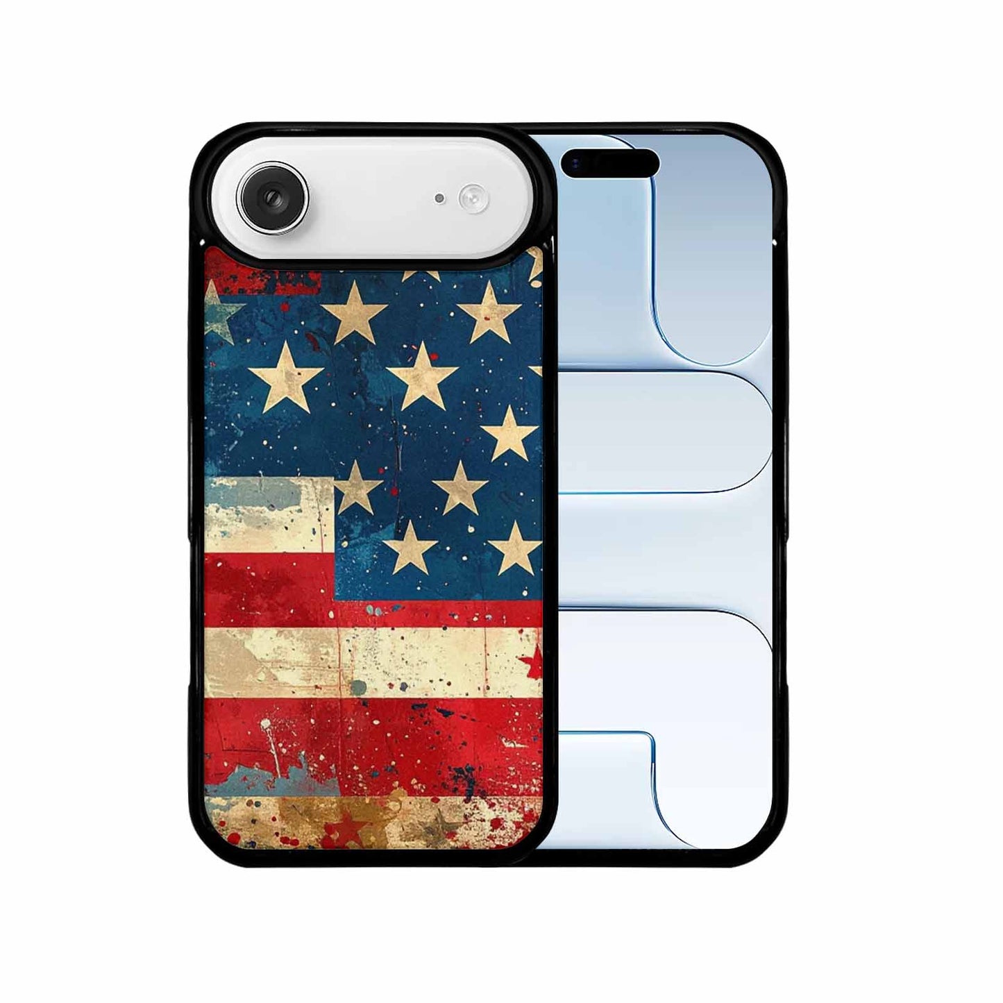 iPhone 17 Air Case — Small American Flag Stars And Galaxy, Custom Printed Phone Case