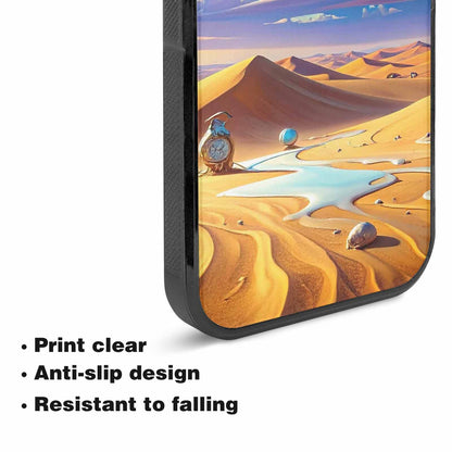 iPhone 15 Plus Case — Surrealist Desert Dreamscape Custom Personalized Phone, Original Design Phone Case