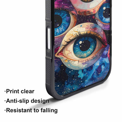 iPhone 17 Pro Max Case — Seamless Tileable Pattern Of Galaxy Space, Custom Art Phone Cover