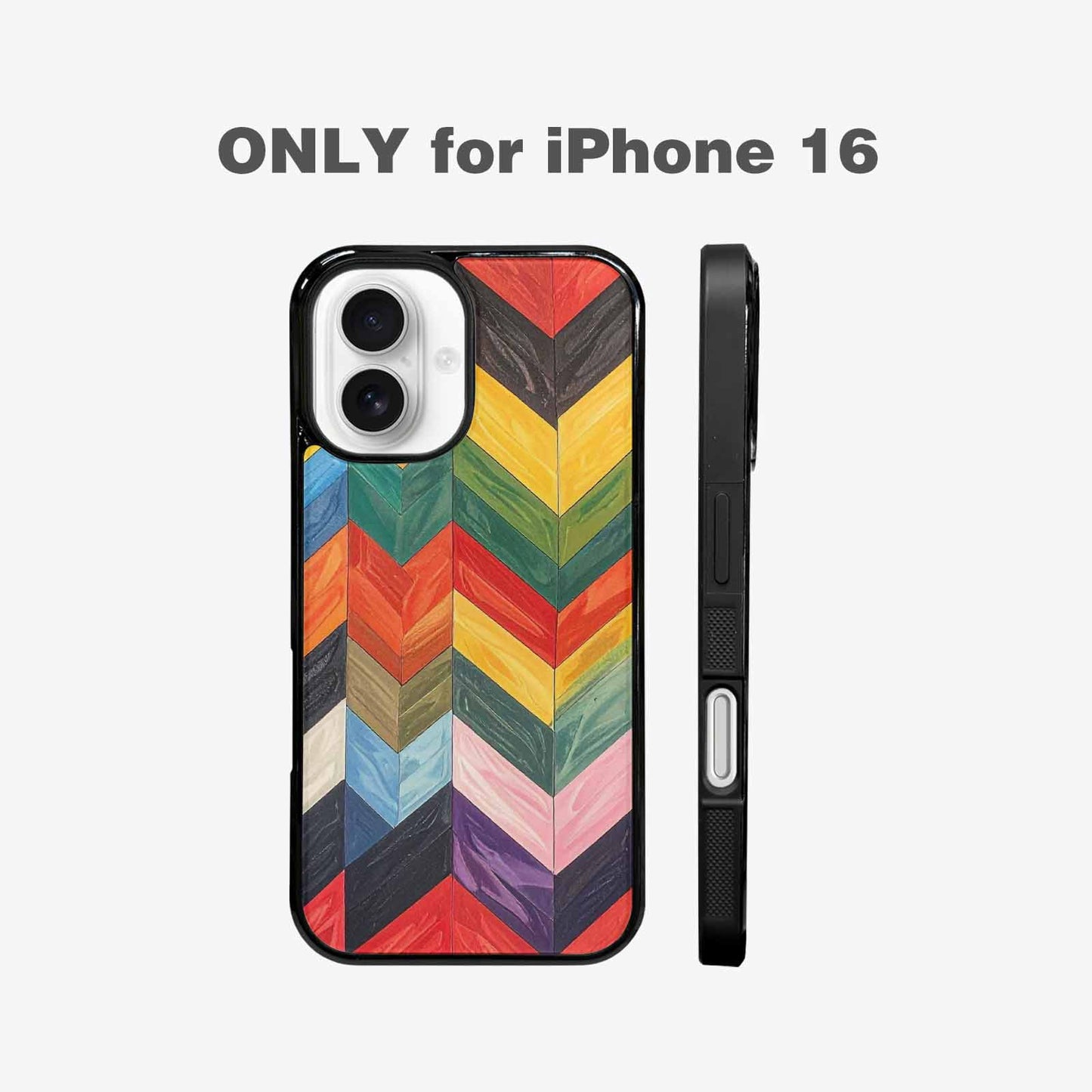 iPhone 16 Case — Progress Pride Flag Color Theme Small, Custom Art Phone Cover