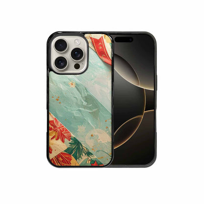 iPhone 16 Pro Case — Christmas Wrapping Paper Pattern Art Wallpaper, Custom Print Case Cover