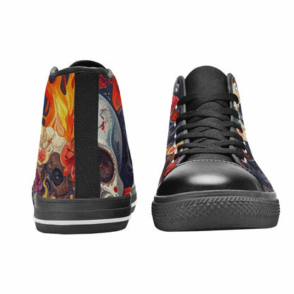 MEN'S Skull High Top Canvas Dreamcore Shoes
