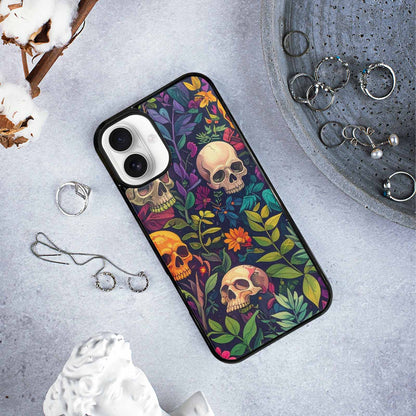 iPhone 16 Plus Case — Skulls Botanicalskulls Pattern, Personalized Phone Case