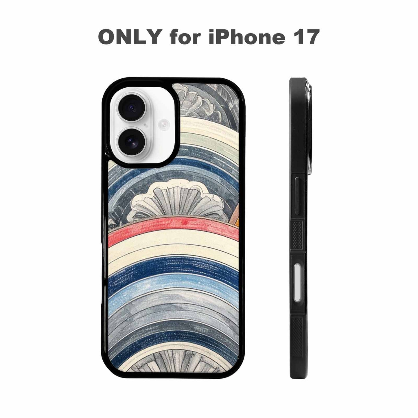 iPhone 17 Case — Hand Drawn Damask Original Art, Original Design Phone Case