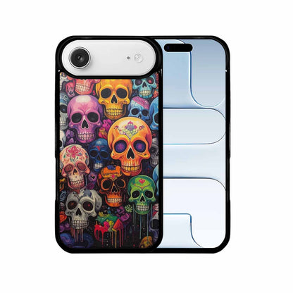 iPhone 17 Air Case — Skulls General Skulls Pattern Hundreds Gothic, Custom Printed Phone Case