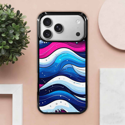 iPhone 17 Pro Max Case — Glossy Winter Wave Cartoon Cute, Custom Printed Phone Case