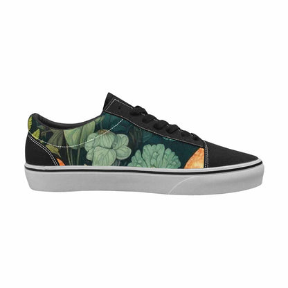 WOMEN'S Mushrooms  Botanical Mushrooms Lace-Up Canvas Aesthetic Shoes