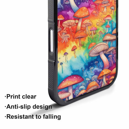 iPhone 17 Pro Max Case — Mushrooms Tie Dyemushrooms Pat Tie Dye, Unique Phone Case Design