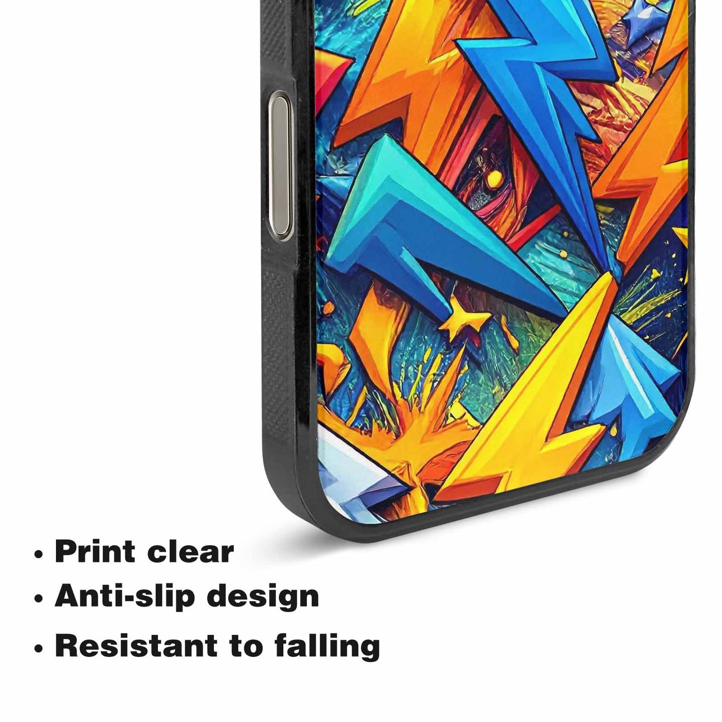 iPhone 16 Pro Max Case — Lightning Bolt Storm Pattern Hundreds Of, Original Design Phone Case