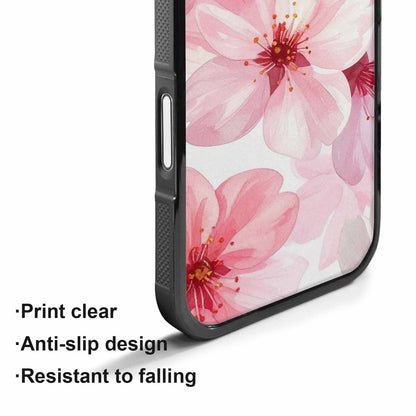iPhone 17 Case — Japanese Cherry Blossom Pattern, Floral, Custom Printed Phone Case