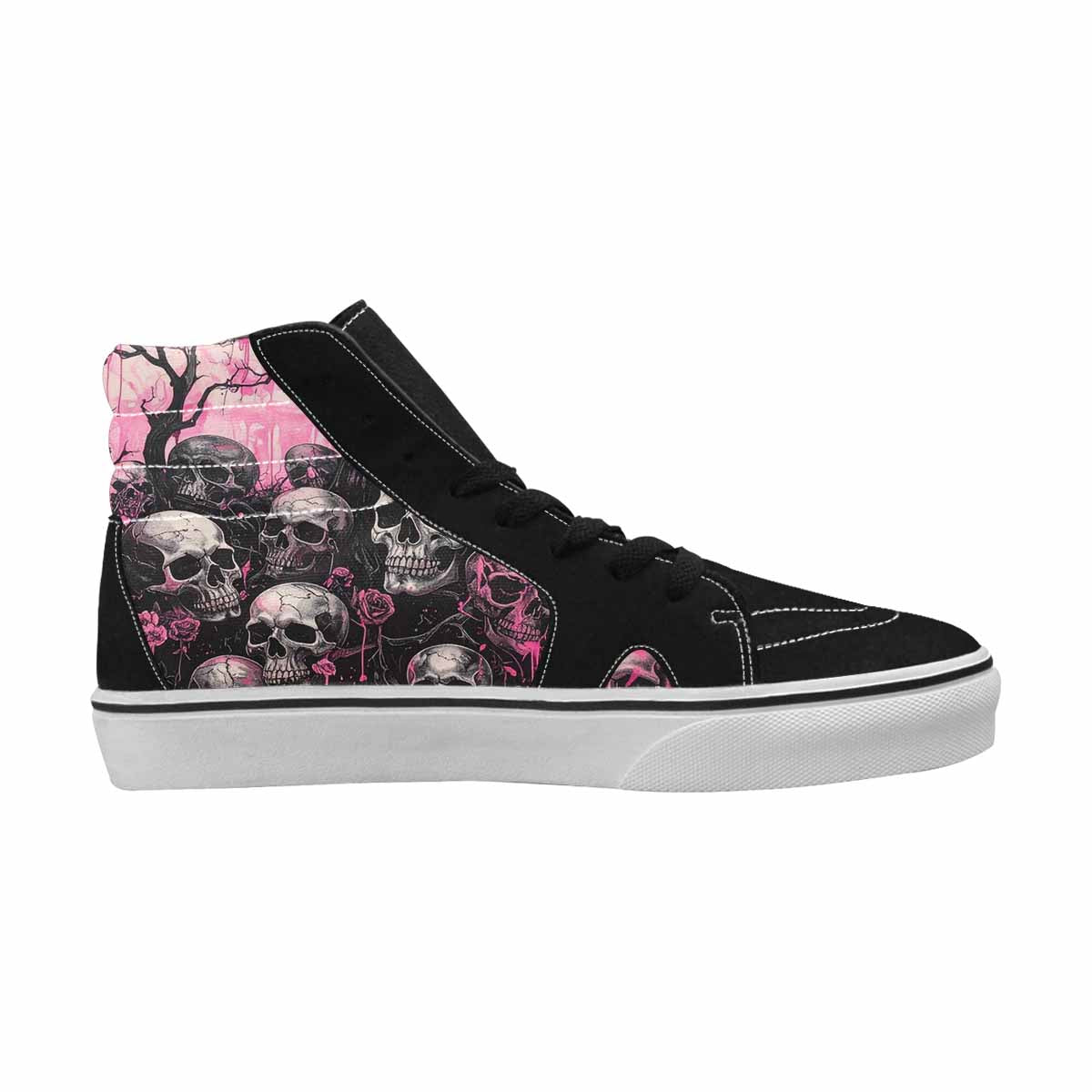 MEN'S Skull Roses High Top Canvas Cottagecore Sneakers