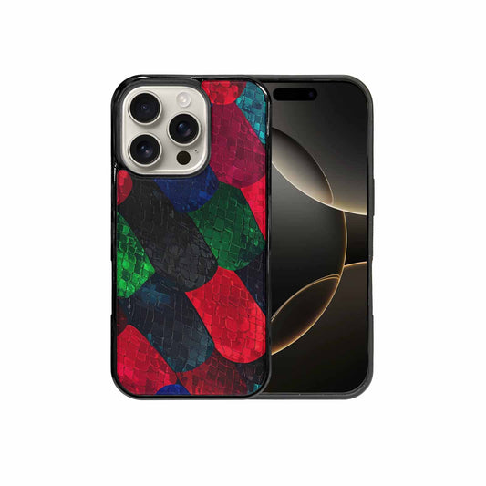 iPhone 16 Pro Case — Dark Snake Print, Personalized Phone Case