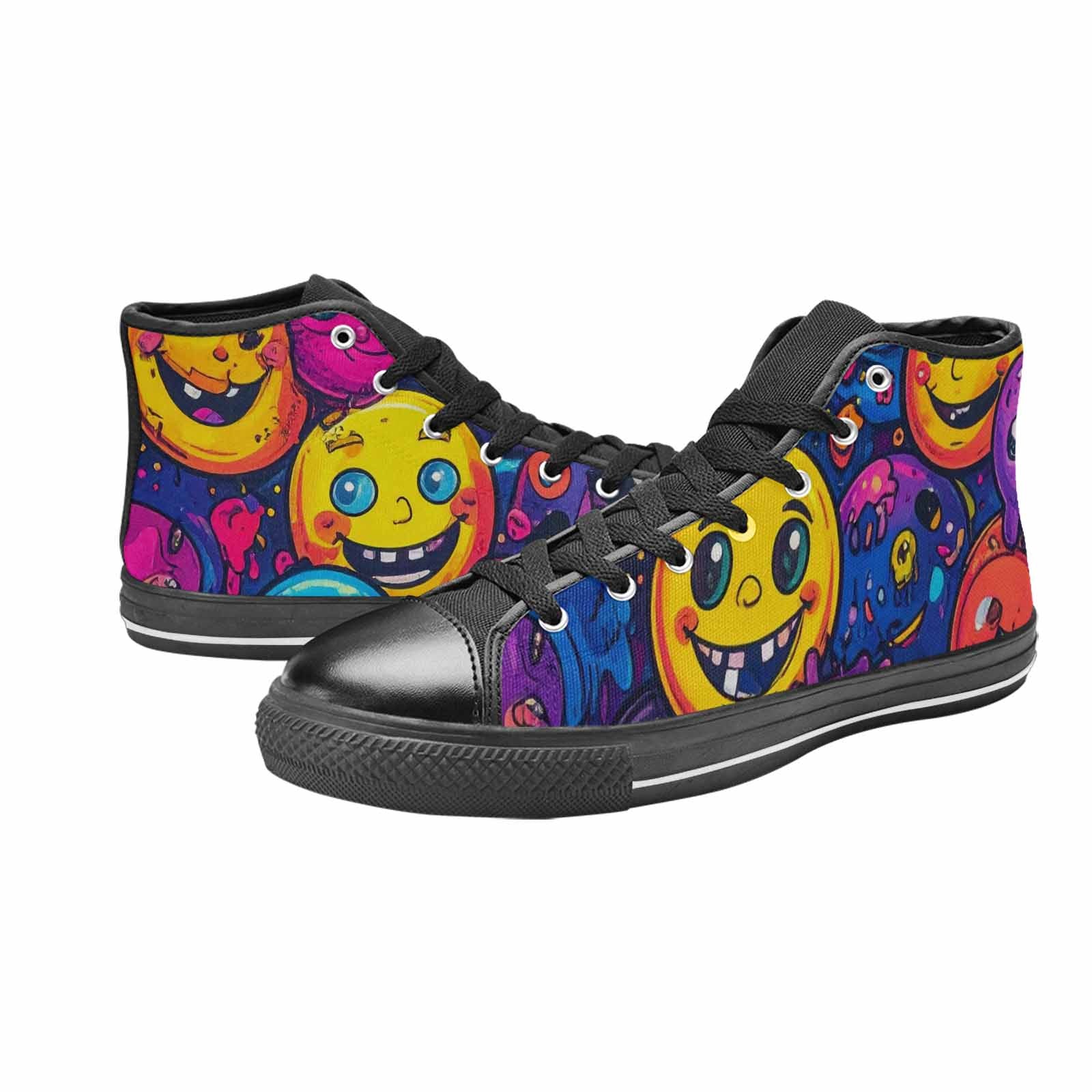 WOMEN'S Funny Looking Cartoon High Top Canvas Y2K Custom Sneakers