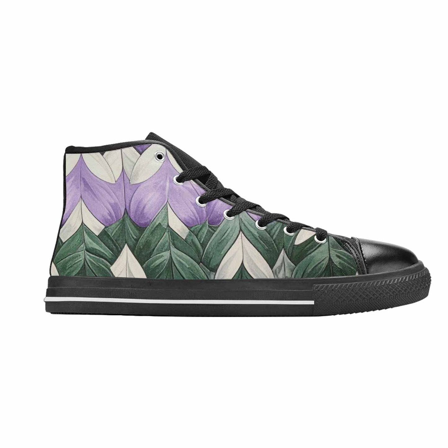 MEN'S Genderqueer Flag Color High Top Canvas Grunge Custom Sneakers