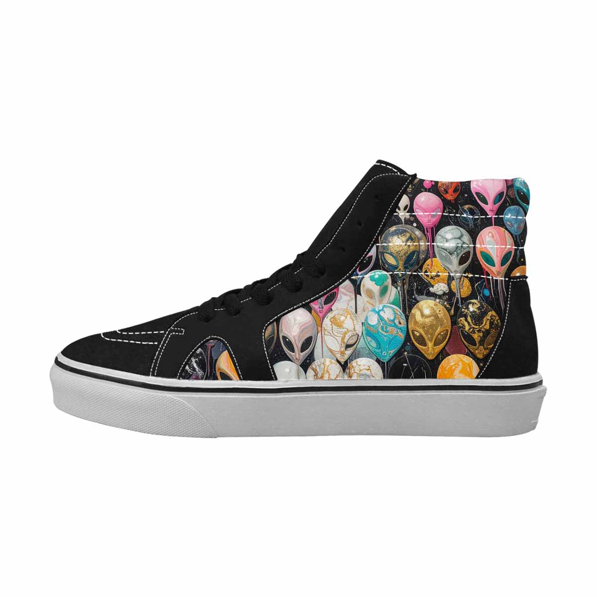 MEN'S Aliens  Marble Aliens High Top Canvas Dreamcore Shoes