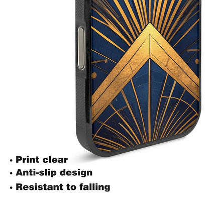 iPhone 16 Pro Case — Art Deco Illustration Pattern, Original Design Phone Case
