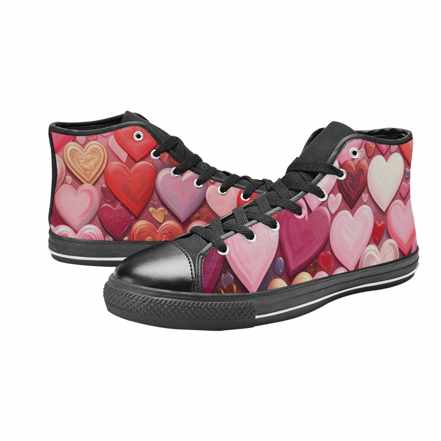 WOMEN'S No Words Or High Top Canvas Dark Academia Custom Sneakers